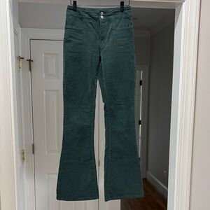 Lucky Brand Green Corduroy Flare Pants - 26 (equivalent to a 2)